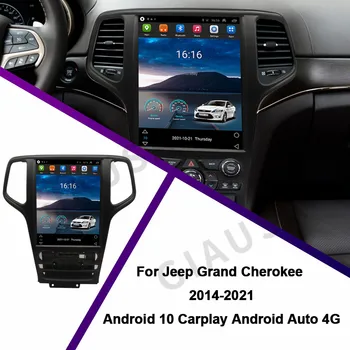 12,8 Дюймов 128 ГБ 2din Android Автомагнитола Для Jeep GRAND CHEROKEE 2014-2017 стерео мультимедиа Авторадио carplay Google стерео