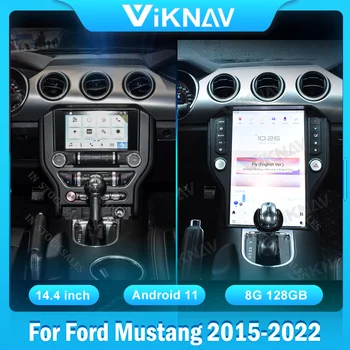 14,5-Дюймовый Автомобильный GPS-Навигатор Для Ford Mustang 2015-2022 Android 11 Автомобильный Стерео Мультимедийный Плеер Autoradio Carplay