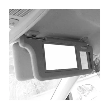 7-дюймовый Серый автомобильный Левый Солнцезащитный козырек Экран зеркала заднего вида ЖК-монитор 2 канала видео