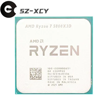 AMD Ryzen 7 5800X3D R7 5800X3D 3,4 ГГц 8-ядерный 16-потоковый процессор Процессор 7 НМ L3 = 96 М 100-000000651 Сокет AM4