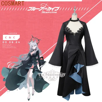 COSMART Customize Blue Archive Почерневшее Платье Sunaokami Shiroko Для Косплея, Костюм Cos Game Anime Party Uniform Hallowen Play Role