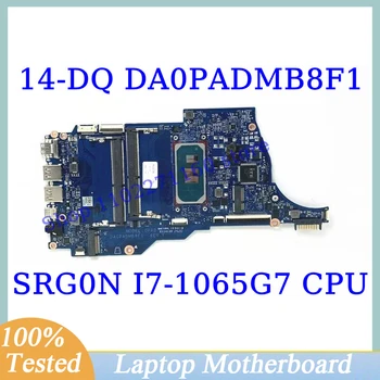 DA0PADMB8F1 Для HP Pavilion 14-DQ Материнская плата 14S-DQ С процессором SRG0N I7-1065G7 Материнская плата Ноутбука 100% Полностью Протестирована, Работает хорошо