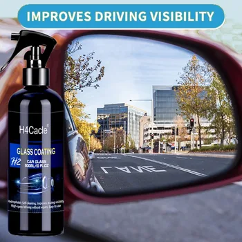 H2 Средство для защиты автомобильных стекол от дождя, спрей для покрытия зеркал заднего вида, стойкая водоотталкивающая защитная пленка, спрей против запотевания