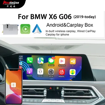Hualingan Для BMW X6 G06 iDrive7.0 MGU 2019 2020 2021 2022 2023 Android CarPlay Адаптер Радио Navi Wireles Carplay Полноэкранный