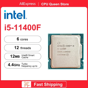 Intel Новый Core i5-11400F i5 11400F 2,6 ГГц 6-ядерный 12-потоковый процессор Процессор 14 Нм L3 = 12 М 65 Вт LGA 1200 DDR4 Игровой ПК processador