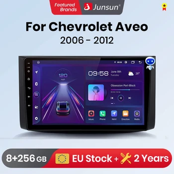 Junsun V1 Plus Автомагнитола для Chevrolet Aveo 2006-2012 беспроводной CarPlay Android Auto автомобильные интеллектуальные системы No 2 din 2din DVD
