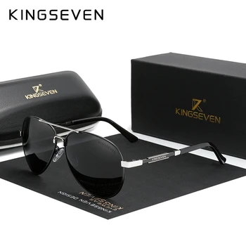 KINGSEVEN НОВЫЕ фотохромные солнцезащитные очки с поляризованными линзами-хамелеонами, мужские солнцезащитные очки для вождения в алюминиевой оправе, Женские, меняющие цвет.