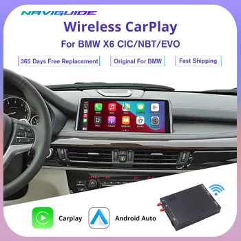 NAVIGUIDE Wireless CarPlay Android Auto Для BMW CIC NBT EVO System X6 F16 2014-2020 С Функцией Airplay Car Play