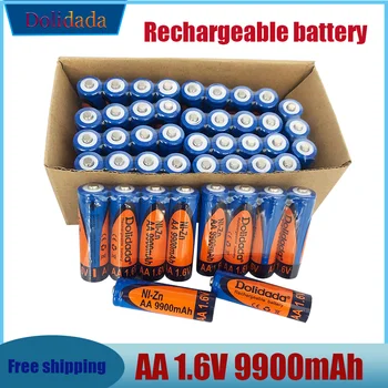 Ni-zn – batterie rechargeable AA 1.6 V 9900 MAH, charge plus stable, durée de vie 5 fois supérieure à celle de la série 1.5 V,