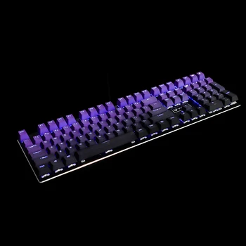OEM 108 Фиолетово-Черный Градиентный Колпачок Для Ключей |Окрашенный Набор Клавиш Double Shot Shine Through PBT | Для Механической Клавиатуры MX 61 87 104 Брелок Для Ключей