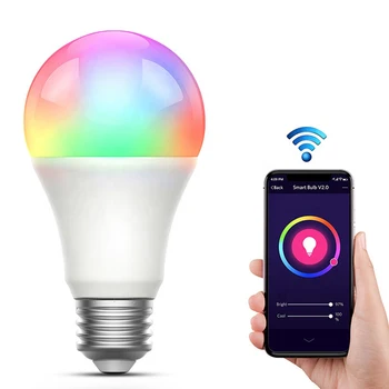 Tuya Wifi Умная Лампа E27 RGBCW Светодиодная Лампа 85-265 В Умная Лампочка с Дистанционным Управлением Умные Лампы для Alexa Google Home Smart Life