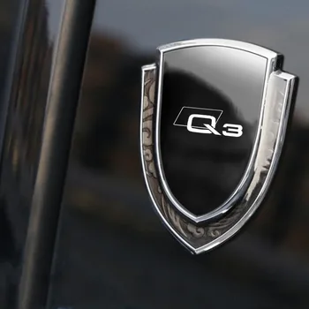 Автомобильная Металлическая 3d Наклейка Auto Logo Custom Shield Styling Decoration Наклейки для A3 A4 A5 A6 A7 A8 Q3 Q5 Q7 Q8 Автомобильные Аксессуары