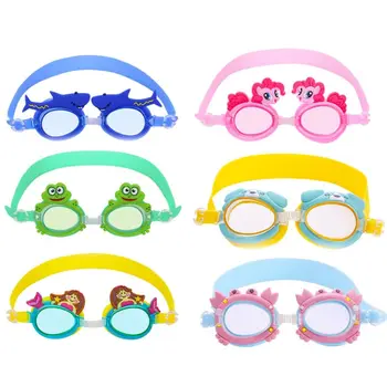 Детские очки для плавания Очки для плавания с защитой от запотевания и ультрафиолета Солнцезащитные очки Детские чехлы для очков Пчелы Крабы лягушки Рыбы