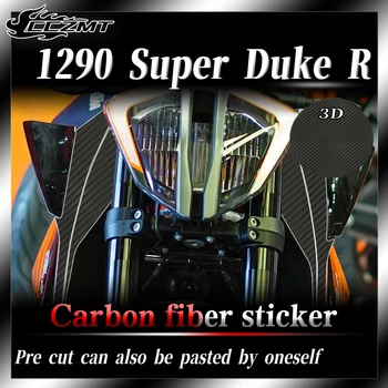 Для KTM 1290 Super Duke R наклейка 3D защитная пленка из углеродного волокна наклейка на топливный бак украшение модификация наклейки автомобиля