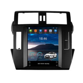 Для Tesla Style 2Din Android 12 Автомагнитола Для TOYOTA Prado 2014-2018 Мультимедийный Видеоплеер GPS Стерео Carplay DSP RDS Камера