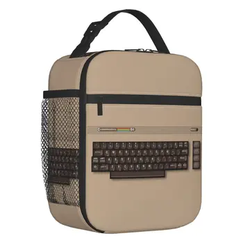 Женская сумка для ланча Commodore 64 с термоизоляцией C64 Amiga, портативная сумка для ланча для кемпинга на открытом воздухе, Многофункциональная коробка для еды