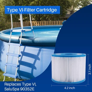 Замена Аксессуара Для Фильтрации Плавательного Бассейна HEPA Filter Inflatable Pool Pump Filter для Bestway VI