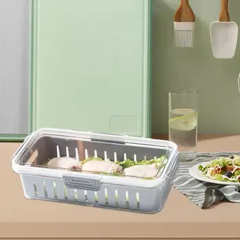 Компактное решение для хранения на кухне, Компактная штабелируемая коробка для хранения с функцией сохранения свежести для морепродуктов для свежести