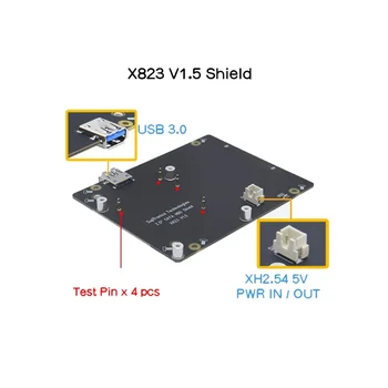 Комплект NASPi Lite + Плата Расширения X823 + Плата Адаптера X-C2 + Чехол для Raspberry Pie SATA HDD/SSD Жесткий Диск NAS Сервер Хранения