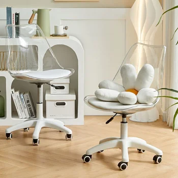 Компьютерные Стильные офисные стулья на колесиках, современное недорогое игровое кресло, письменный стол, дизайн гостиной, Белые офисные стулья Silla Escritorio