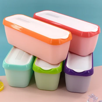 Коробка для мороженого, контейнер с матовой текстурой, Кухонный контейнер с двойной изоляцией для сохранения свежести домашних продуктов В холодильнике
