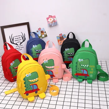 Милая детская сумка для предотвращения потери автомобиля с динозавром, детские школьные сумки с мультяшными животными, рюкзак для детей дошкольного возраста для мальчиков и девочек
