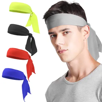Мужская и женская уличная быстросохнущая повязка на голову для тенниса, повязка для занятий спортом на открытом воздухе, повязка для фитнеса, впитывающая повязка на голову, эластичная повязка на голову