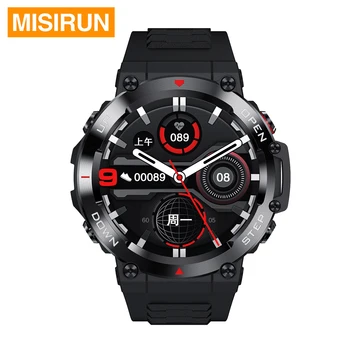 Мужские крутые смарт-часы MISIRUN AK45, водонепроницаемые спортивные смарт-часы с полным сенсорным экраном, уличные наручные часы для фитнеса BT Link Call