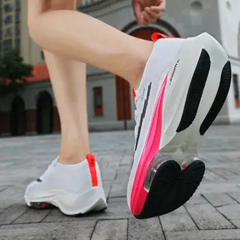 Новейшие мужские кроссовки для марафона, дышащая амортизирующая обувь на воздушной подушке, ультралегкие кроссовки для бега на открытом воздухе