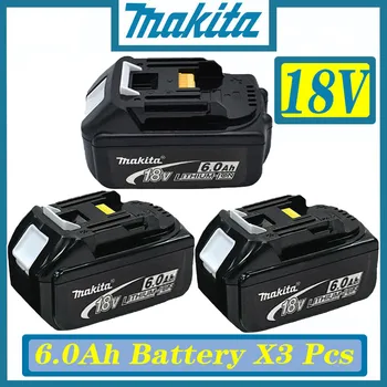 Оригинальный Литий-Ионный Аккумулятор 18V 5.0Ah Для Makita BL1830 BL1815 BL1860 BL1840 194205-3 Сменный Аккумулятор Электроинструмента