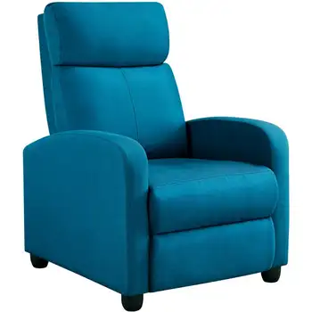 Откидное кресло для кинотеатра с подставкой для ног, синий