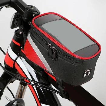 Передняя сумка для велосипеда Практичная съемная легкая портативная износостойкая Удобная прочная сумка для телефона для занятий спортом на открытом воздухе