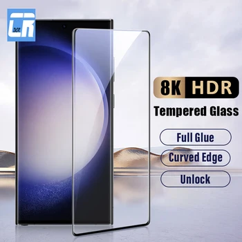 Полностью Изогнутое Закаленное Стекло Для Samsung Galaxy S23 S22 S21 S20 S10 5G Протектор Экрана Samsung Note 20 Ultra 10 Plus Unlock Glass