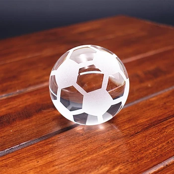 Пресс-папье для хрустальных шариков 30 мм-100 мм, Стеклянный футбол, миниатюры 