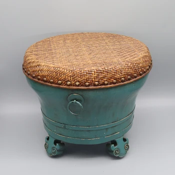 Приставной столик из старого деревянного ведра, маленький табурет, Подставка для ведра, украшение дома