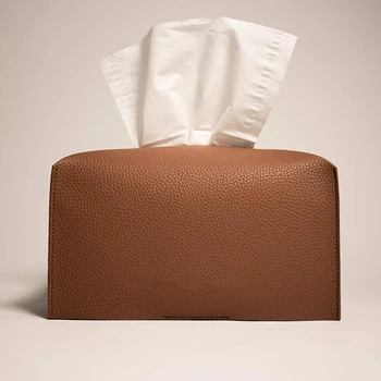 Прямоугольная коробка для салфеток, чехол из искусственной кожи, сумка для салфеток, Водонепроницаемая Складная сумка для хранения Papr, Кухонный простой держатель для салфеток