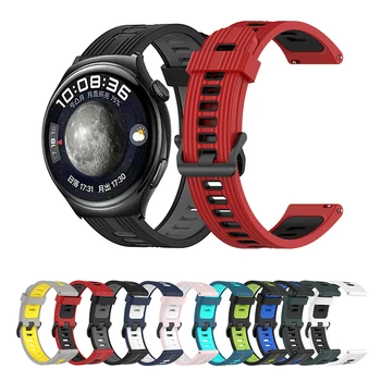Спортивный силиконовый ремешок для часов Huawei Watch 4 Pro/GT3 SE/Pro 46 мм/Универсальный сменный браслет, ремешок для браслета 20 мм 22 мм