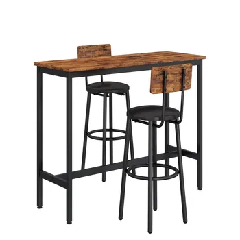 Стол и стулья, набор из 2, 3 предметов, обеденный стол для паба, дома, ресторана, Высота столов в пабе для небольшого пространства