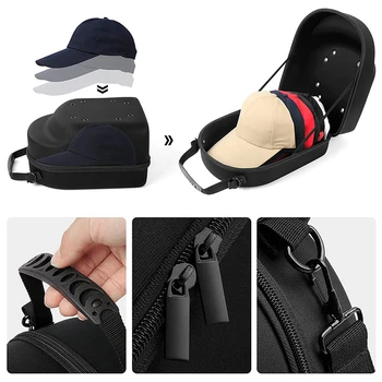 Сумка для переноски шляпы, бейсбольная кепка, L-образная сумка, бейсбольная витрина, бейсбольная коробка для хранения Eva, бейсбольная кепка, сумка для переноски, дорожный футляр, дорожная коробка