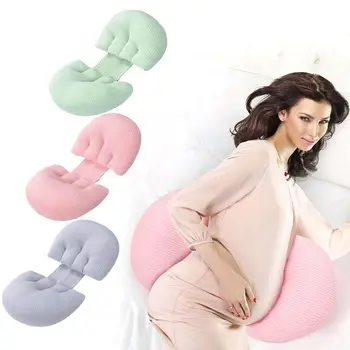 Съемная подушка для беременных в верхнем регистре для бокового спального места, U-образная Регулируемая подушка для беременных с двойным клином