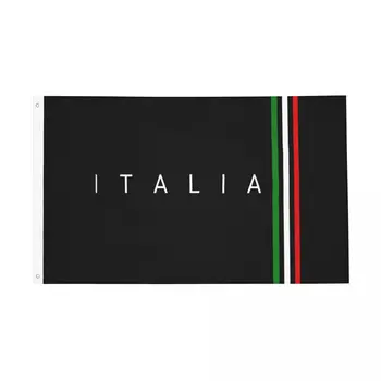 Флаги Италии Двусторонний Наружный баннер Италия Итальянский Флаг Полиэстер Декор стен в домашней комнате общежития 90x150 см