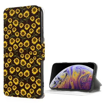 Чехол-бумажник Sunflower для iPhone SE iPhone 7/8 с держателем для карт, прочный противоударный чехол из искусственной кожи премиум-класса 4,7 дюйма