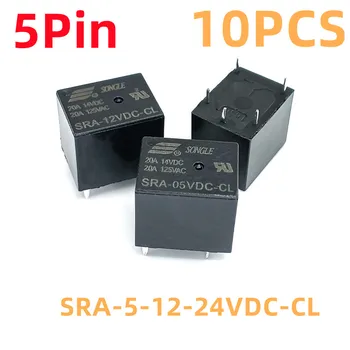 10ШТ реле SONGLE 5Pin SRA- 5-12-24VDC-CL 20A 14VDC