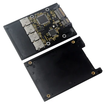2,5-дюймовая карта адаптера 4 TF на SATA, твердотельный накопитель SSD собственного изготовления, для групповой RAID-карты Micro-SD на SATA