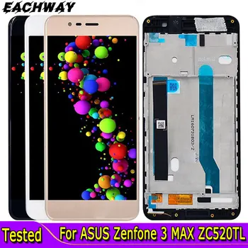 5.2 Для Asus Zenfone 3 Max ZC520TL ЖК-дисплей С Сенсорным Экраном и Цифровым Преобразователем В Сборе С Заменой Рамки Для ASUS zc520tl X008D LCD