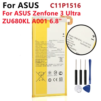 C11P1516 Аккумулятор Высокой Емкости Для ASUS Zenfone 3 Ultra ZU680KL A001 6,8 