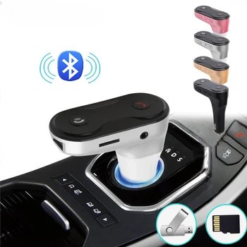 C8 Беспроводной FM-передатчик Модулятор Bluetooth Громкой Связи Автомобильный Комплект G7 Обновление Зарядного Устройства AUX Музыкальный Мини MP3-Плеер Bluetooth Автомобильный