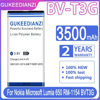 GUKEEDIANZI BV-T3G BV T3G Сменный Аккумулятор емкостью 3500 мАч Для Nokia Microsoft Lumia 650 RM-1154 BVT3G BV T3G Литий-Полимерные Аккумуляторы