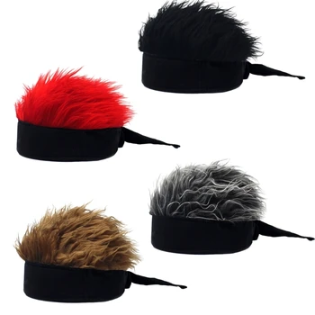 M89E Забавные шапки с бородой, вязаная шапочка ручной работы с шипами, Рождественская шапочка на Хэллоуин, головные уборы для клубных вечеринок
