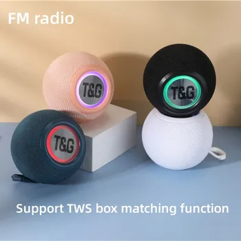 TG337 Беспроводной Bluetooth Динамик Портативный Открытый Мини Bluetooth Сабвуфер Динамик Светодиодная Мелодия Мигает FM-Радио TWS/AUX /USB